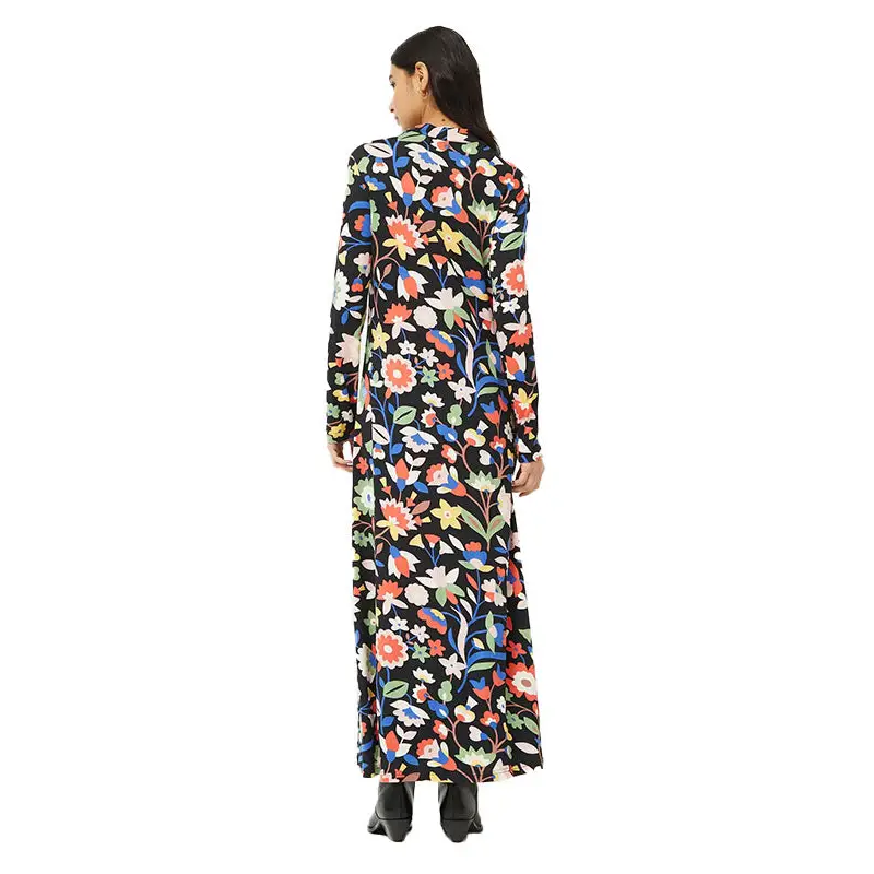 COMPAÑÍA FANTÁSTICA VESTIDO LARGO DE PUNTO FLORAL