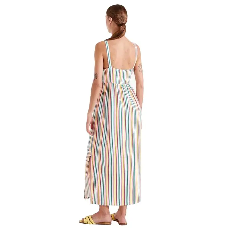 COMPAÑIA FANTASTICA VESTIDO LARGO DE RAYAS SOJU