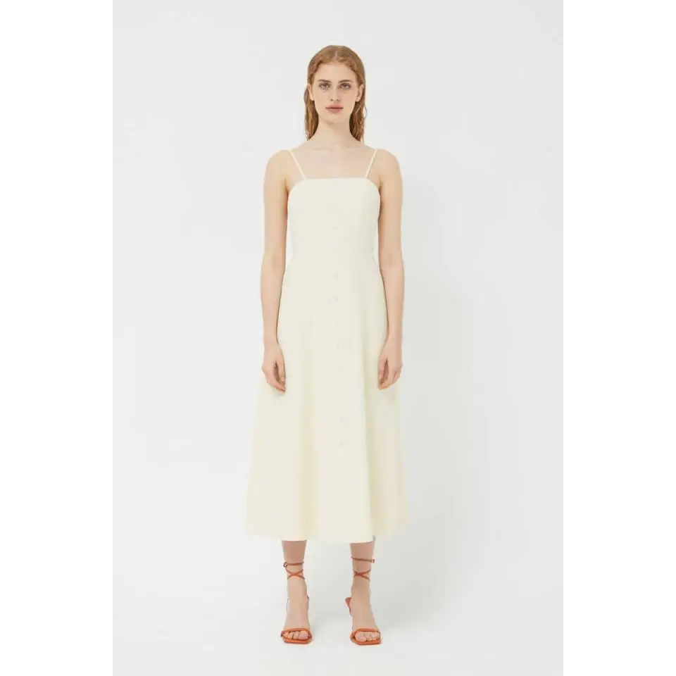 COMPAÑÍA FANTÁSTICA VESTIDO LARGO ECRU
