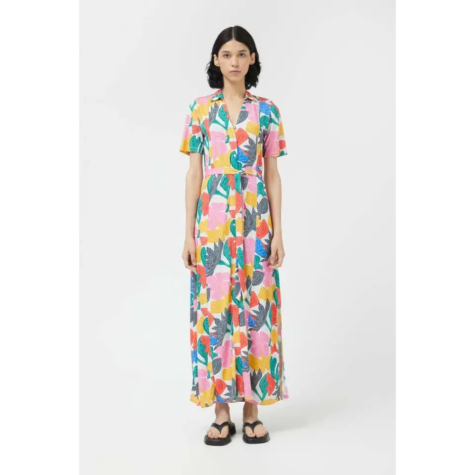 COMPAÑIA FANTASTICA VESTIDO LARGO ESTAMPADO