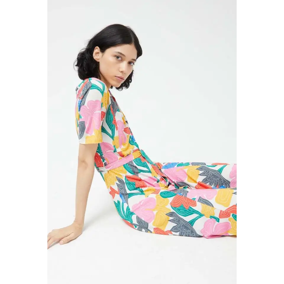 COMPAÑIA FANTASTICA VESTIDO LARGO ESTAMPADO
