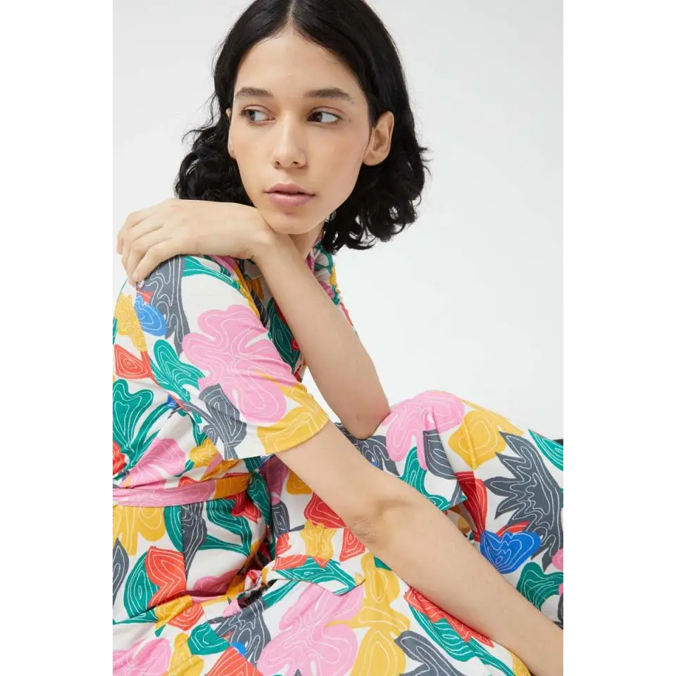 COMPAÑIA FANTASTICA VESTIDO LARGO ESTAMPADO