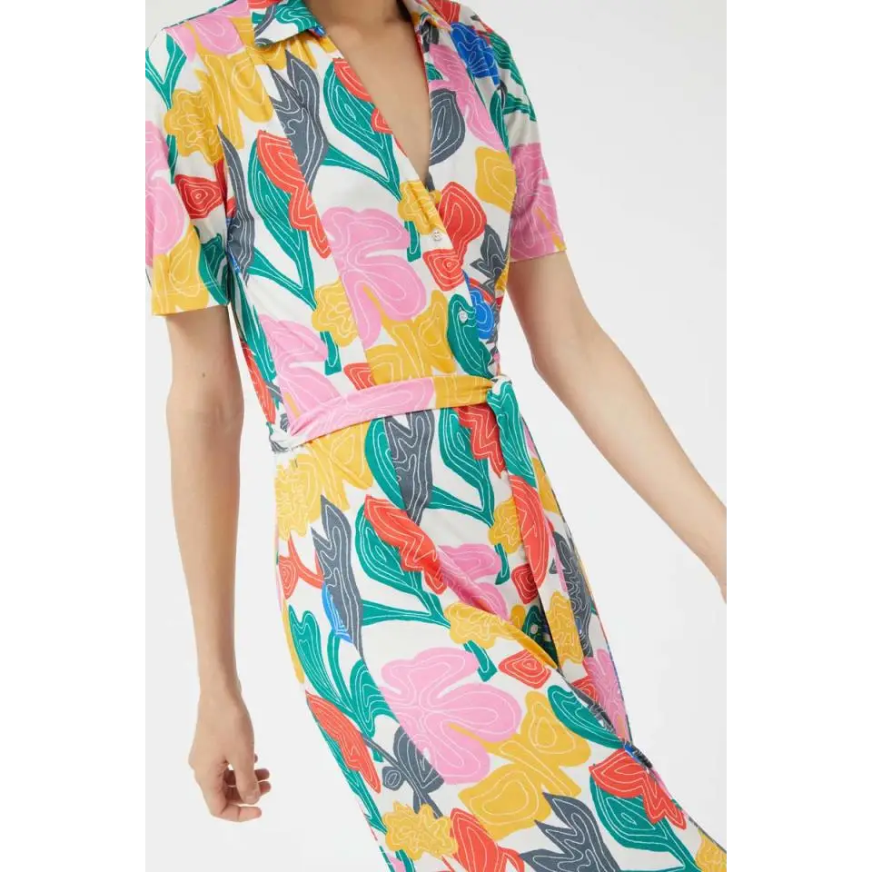 COMPAÑIA FANTASTICA VESTIDO LARGO ESTAMPADO