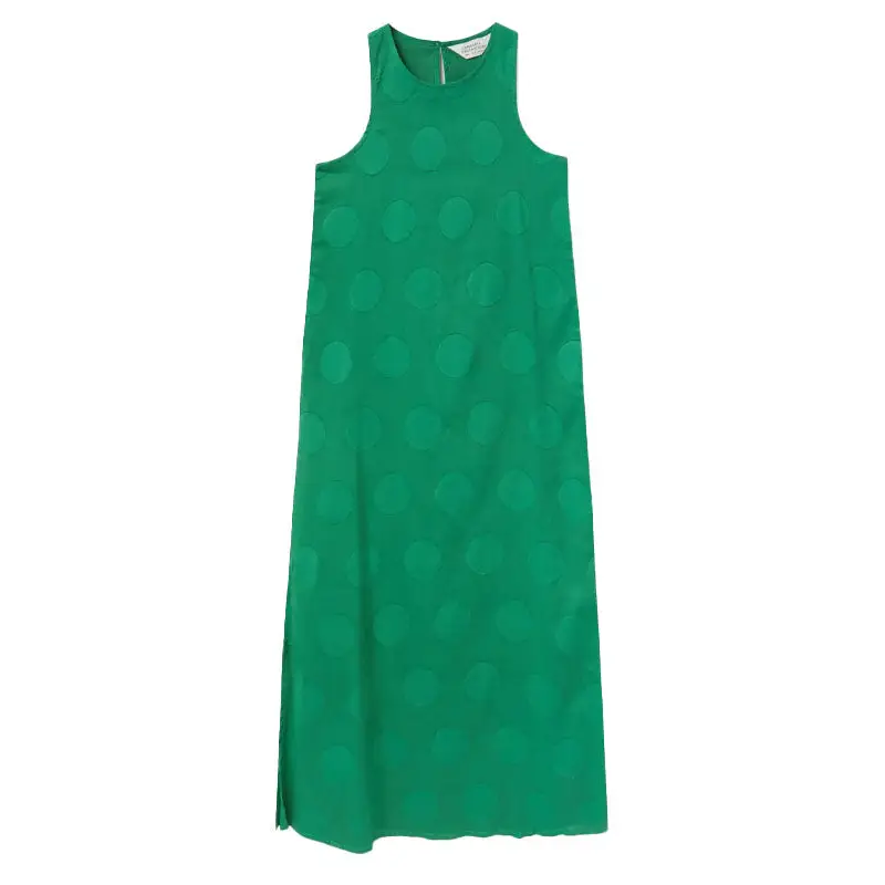 COMPAÑIA FANTASTICA VESTIDO LARGO ESTAMPADO CIRCLE