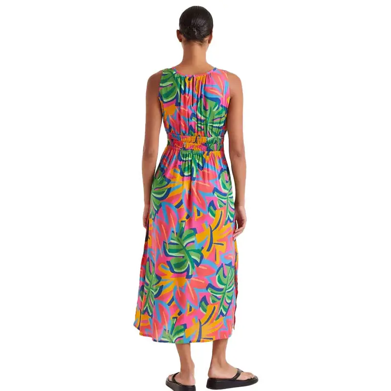 COMPAÑÍA FANTASTICA VESTIDO LARGO ESTAMPADO FLORAL