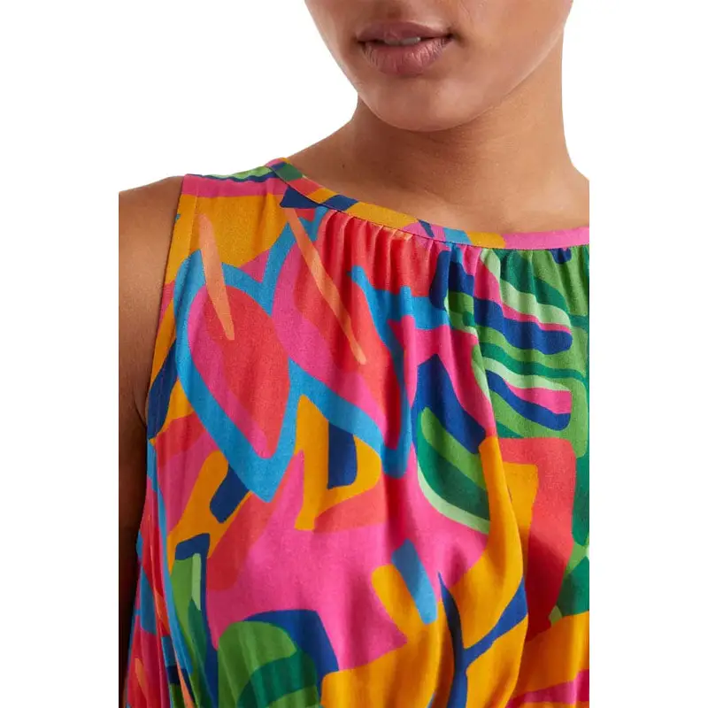 COMPAÑÍA FANTASTICA VESTIDO LARGO ESTAMPADO FLORAL