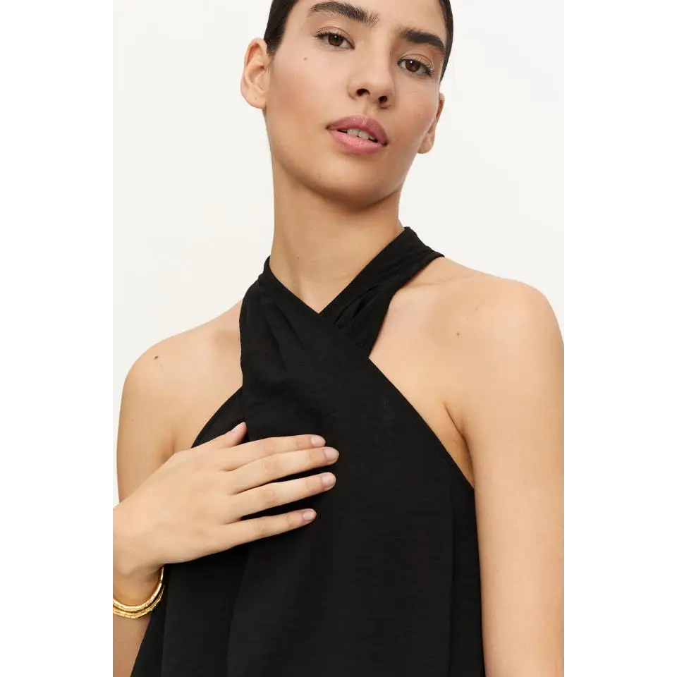 COMPAÑIA FANTASTICA VESTIDO LARGO NEGRO
