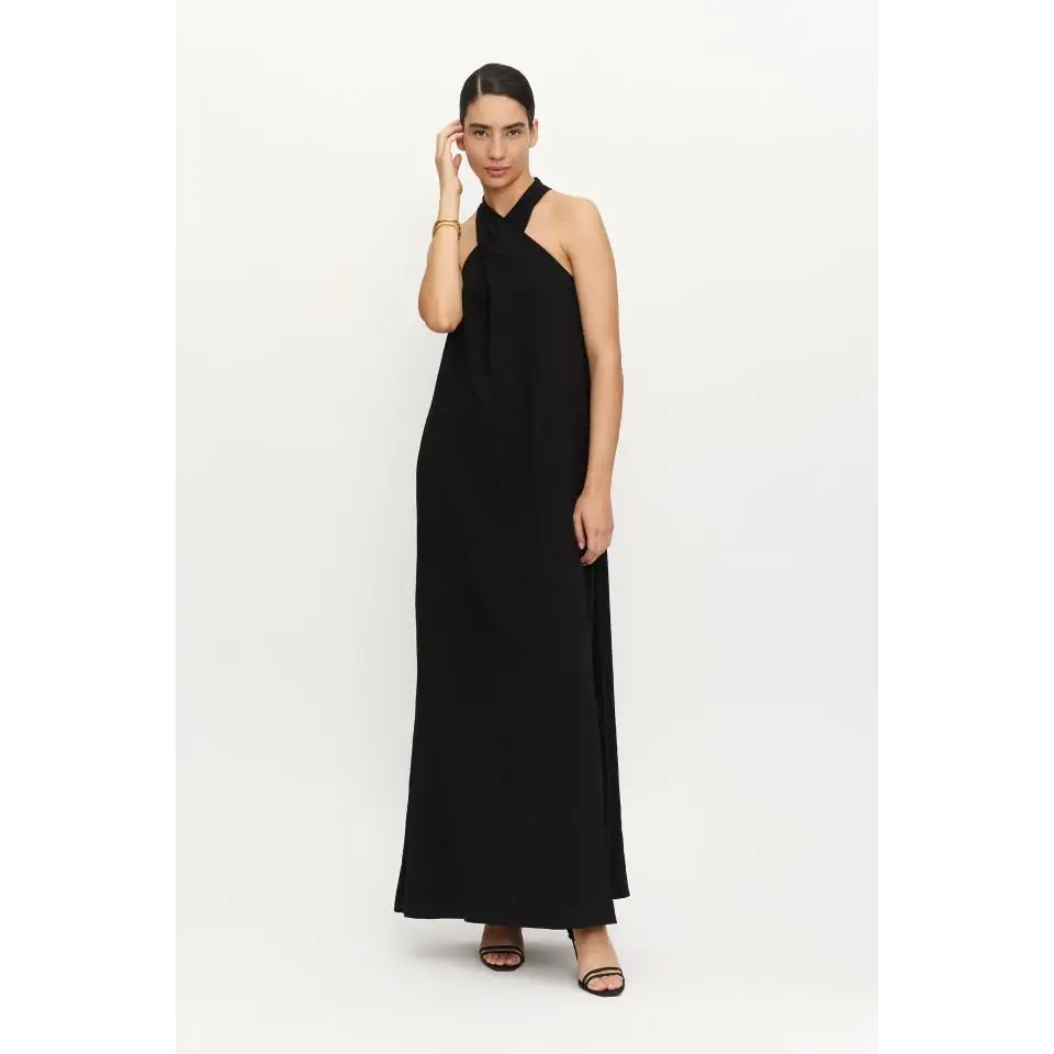 COMPAÑIA FANTASTICA VESTIDO LARGO NEGRO