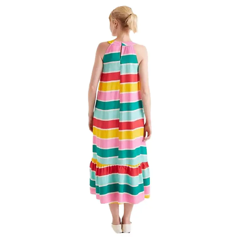 COMPAÑÍA FANTASTICA VESTIDO LARGO RAYAS COLOUR WAV