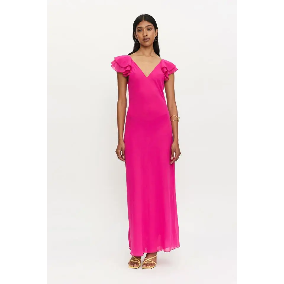 COMPAÑIA FANTASTICA VESTIDO LARGO ROSA