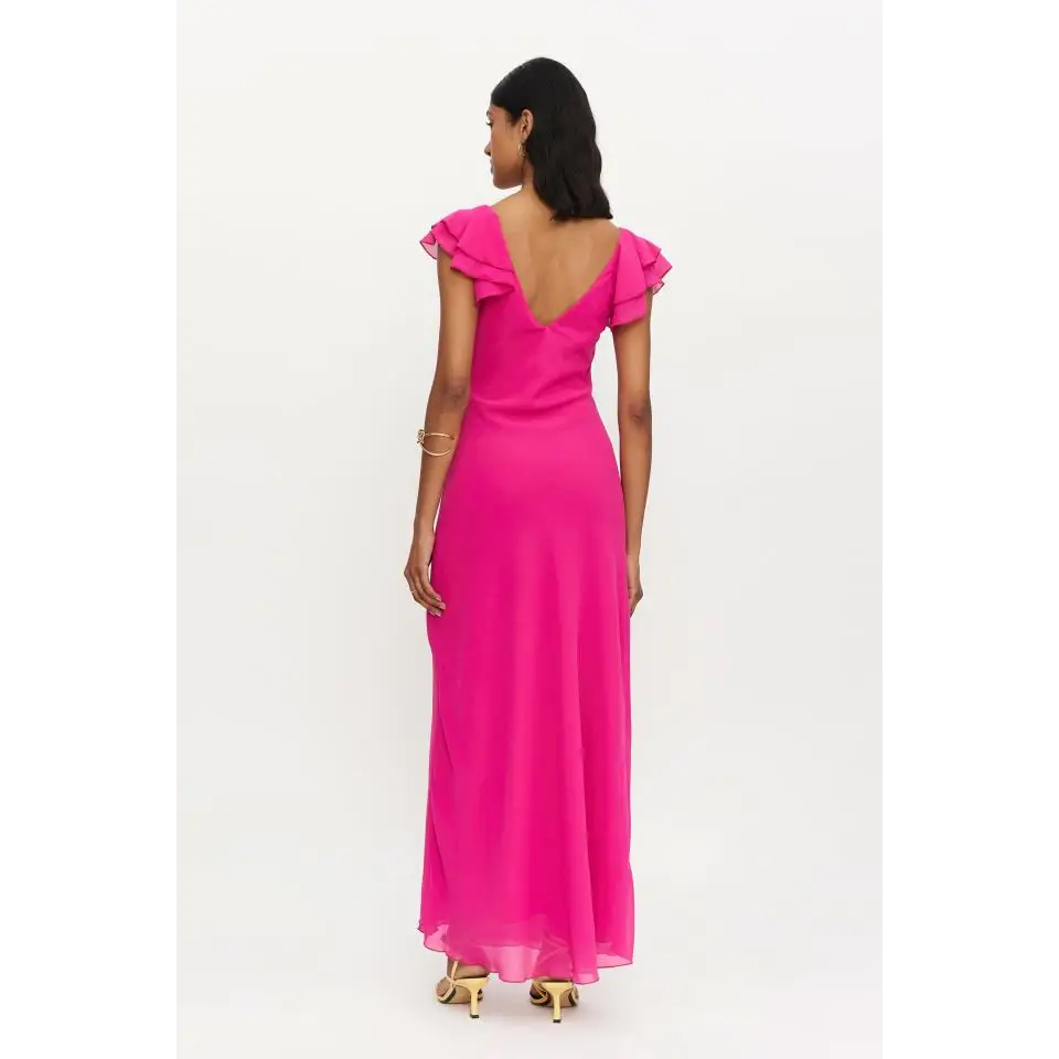 COMPAÑIA FANTASTICA VESTIDO LARGO ROSA