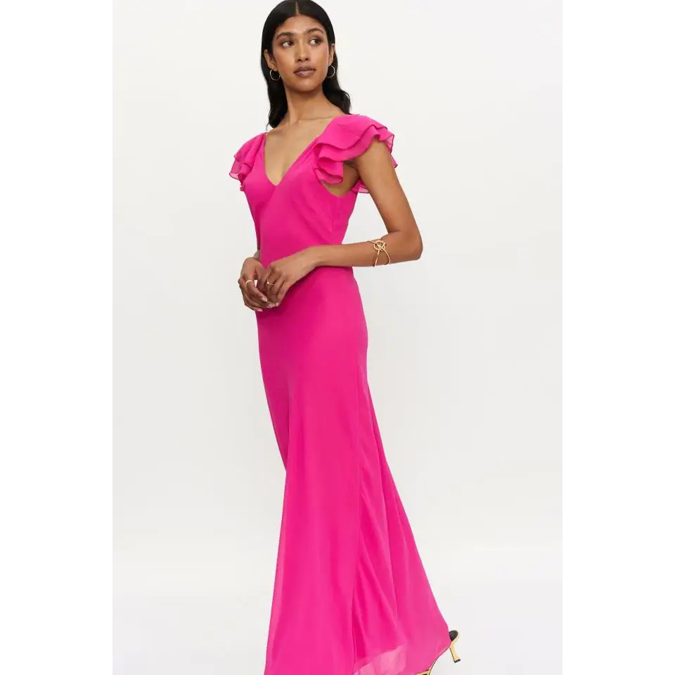 COMPAÑIA FANTASTICA VESTIDO LARGO ROSA