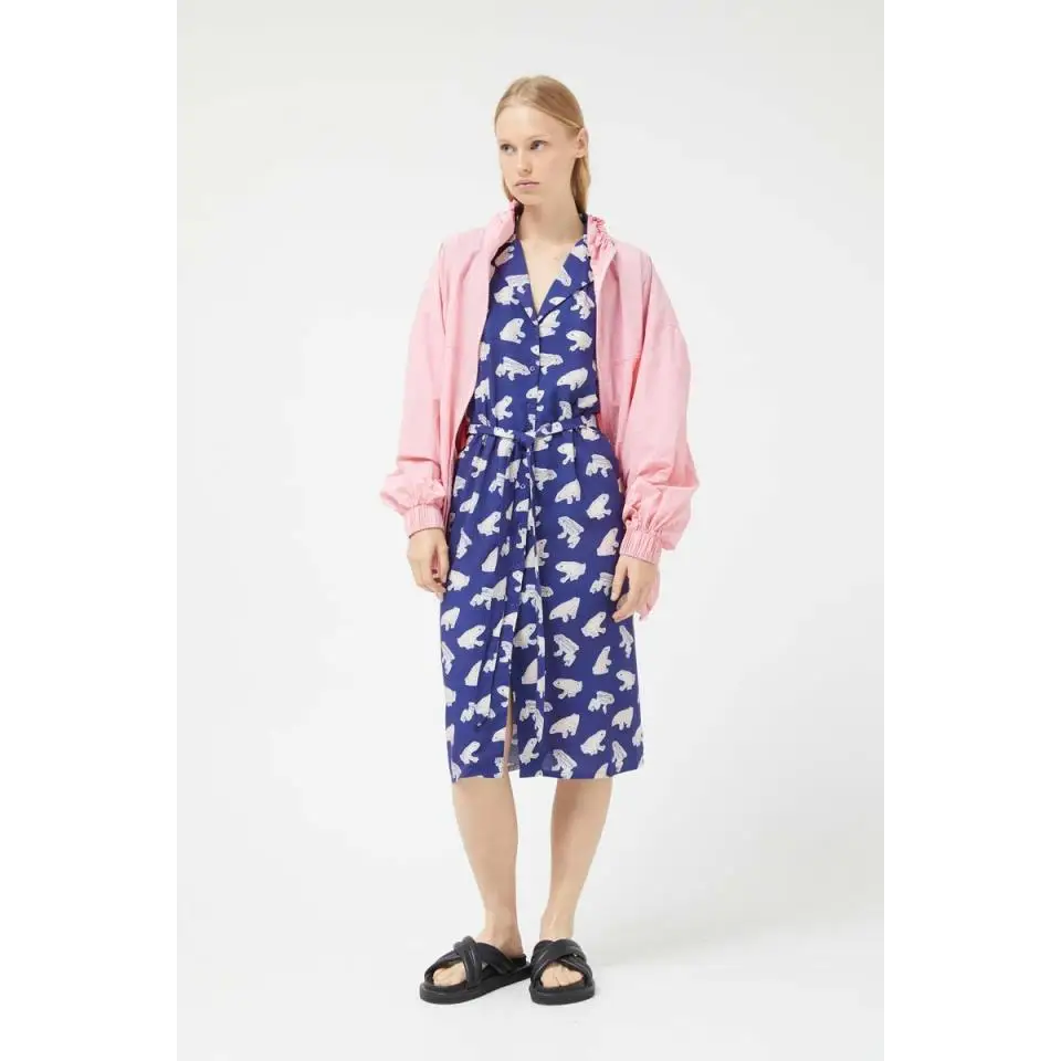 COMPAÑIA FANTASTICA VESTIDO MIDI DE RANAS