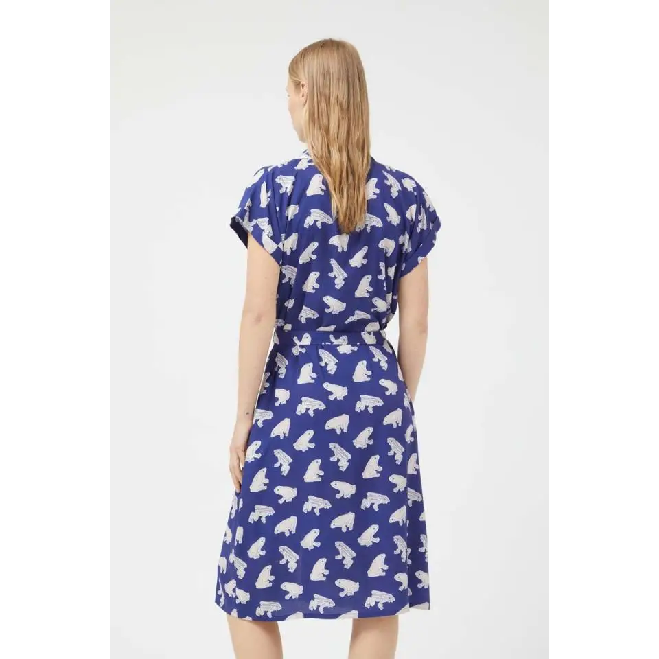 COMPAÑIA FANTASTICA VESTIDO MIDI DE RANAS