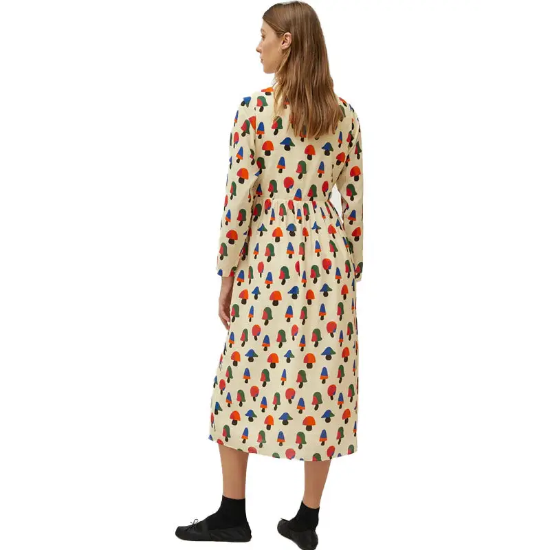 COMPAÑÍA FANTÁSTICA VESTIDO MIDI ESTAMPADO DE SETA