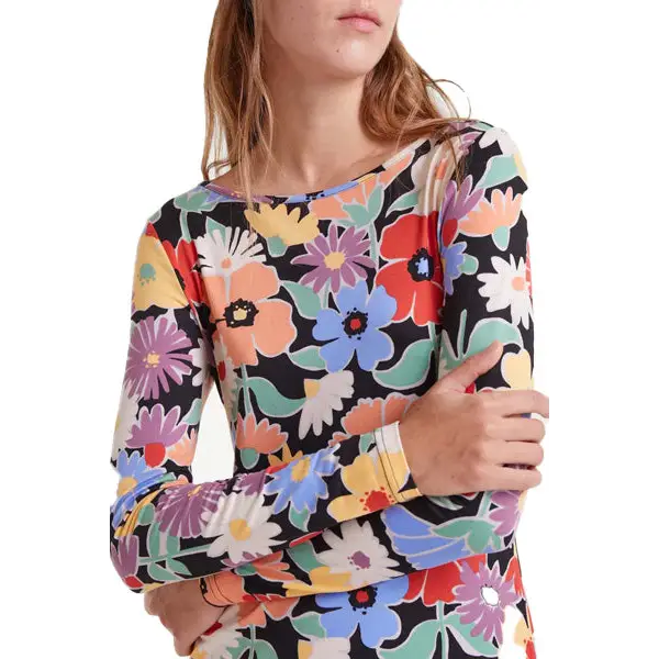 COMPAÑIA FANTASTICA VESTIDO MIDI ESTAMPADO HAMPTON BIG - textil