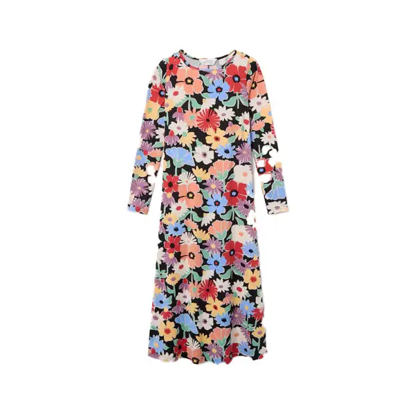 COMPAÑIA FANTASTICA VESTIDO MIDI ESTAMPADO HAMPTON BIG - textil