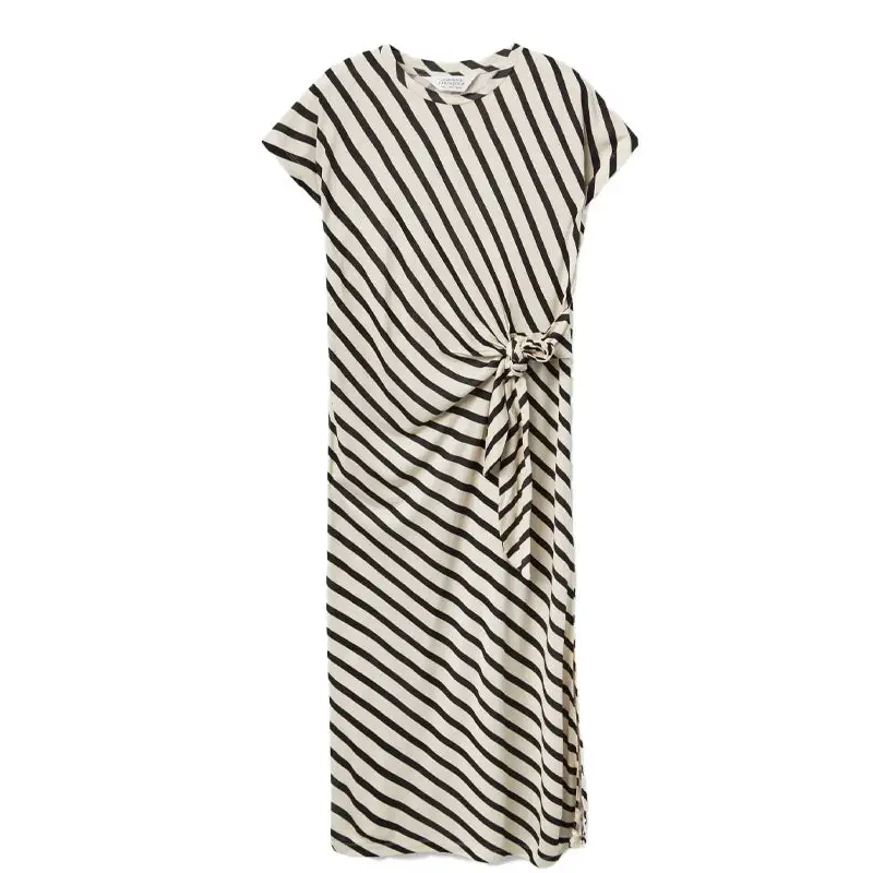 COMPAÑIA FANTASTICA VESTIDO MIDI ESTAMPADO RAYAS P