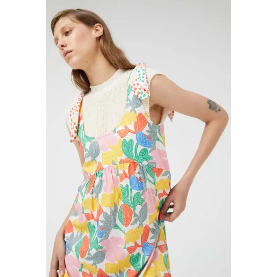 COMPAÑIA FANTASTICA VESTIDO MIDI ESTAPADO