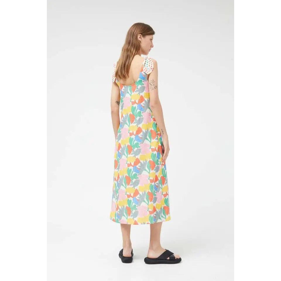 COMPAÑIA FANTASTICA VESTIDO MIDI ESTAPADO