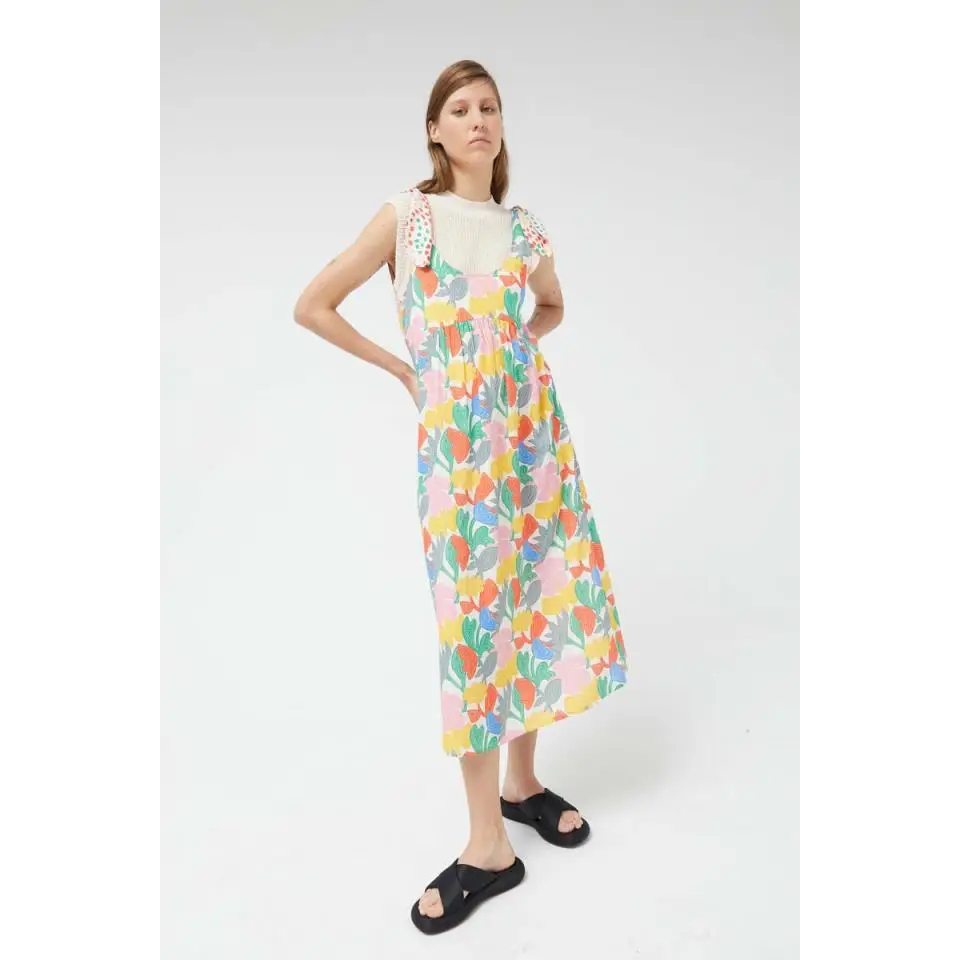 COMPAÑIA FANTASTICA VESTIDO MIDI ESTAPADO