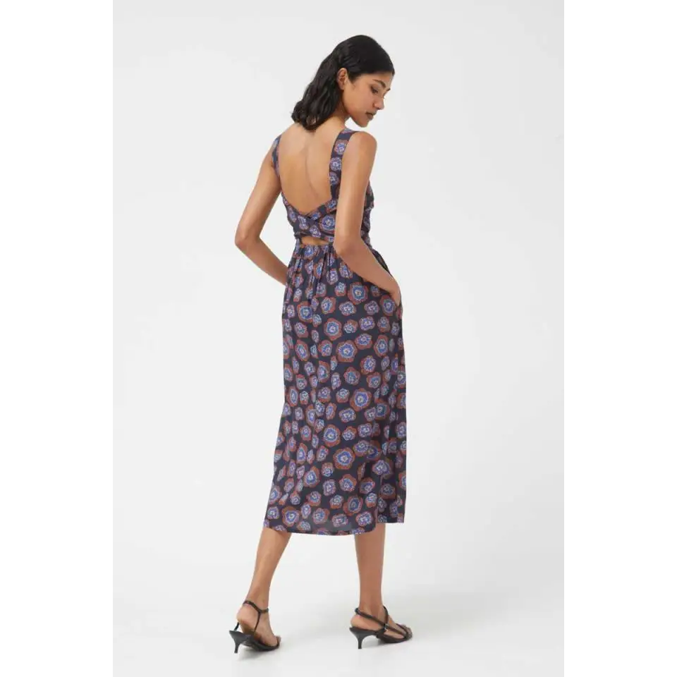 COMPAÑÍA FANTÁSTICA VESTIDO MIDI FLORES