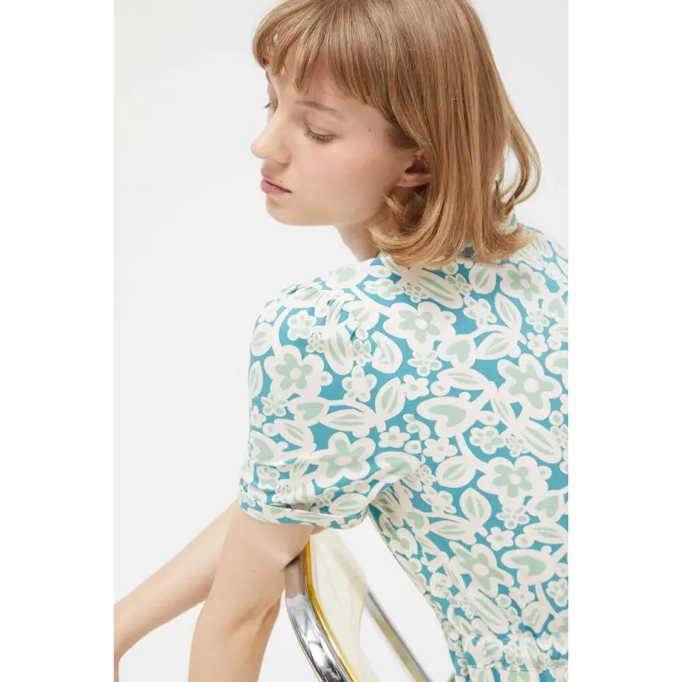 COMPAÑIA FANTASTICA VESTIDO MIDI FLORES