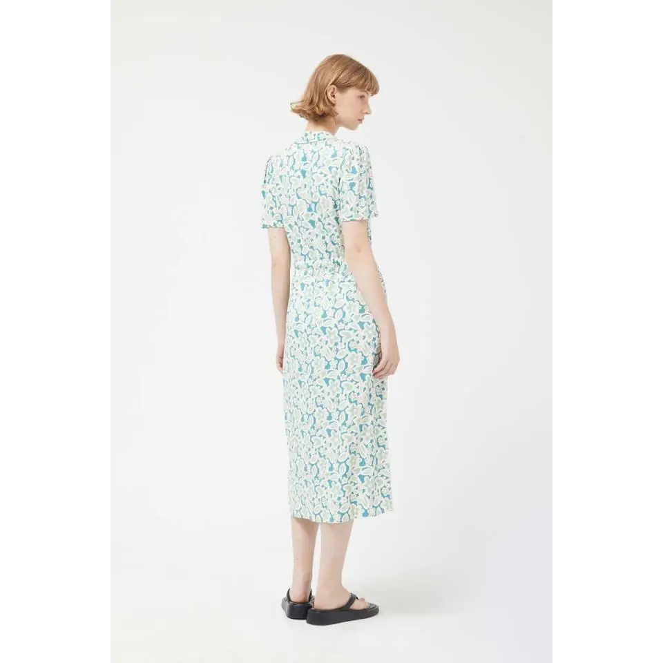 COMPAÑIA FANTASTICA VESTIDO MIDI FLORES
