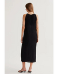 COMPAÑIA FANTASTICA VESTIGO LARGO PLISADO NEGRO