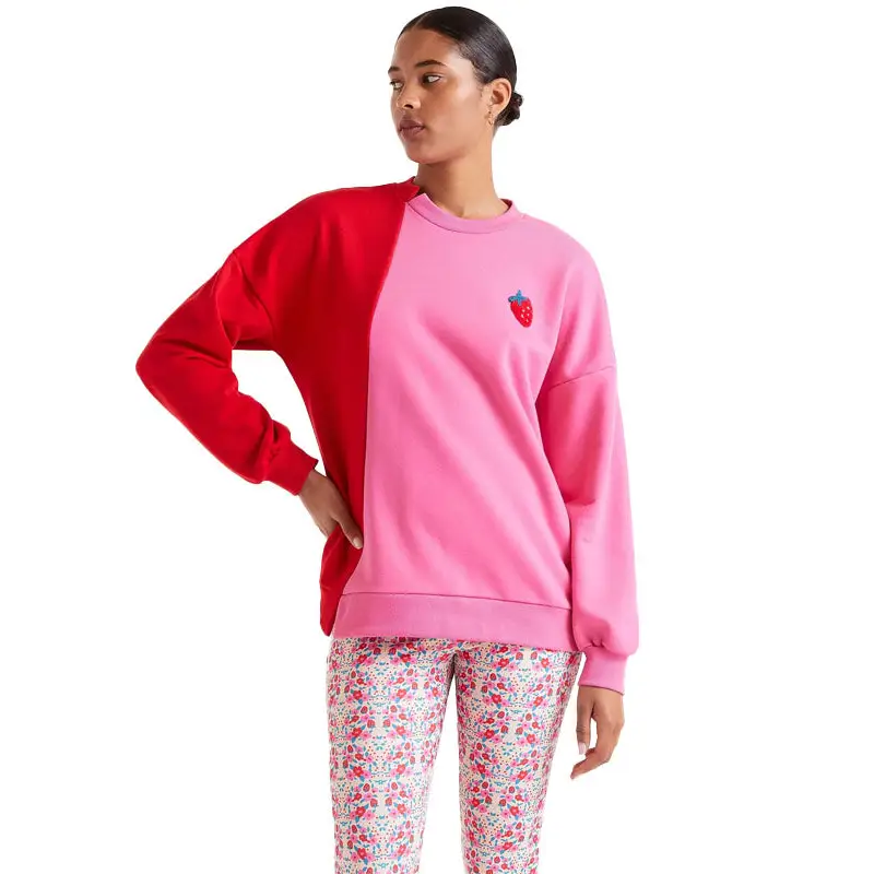 COMPAÑÍA SUDADERA BICOLOR ROSA