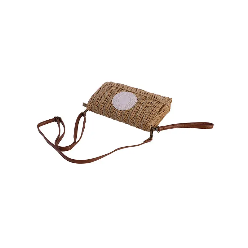 DON ALGODÓN BANDOLERA DE RAFIA MARRÓN - TALLA ÚNICA