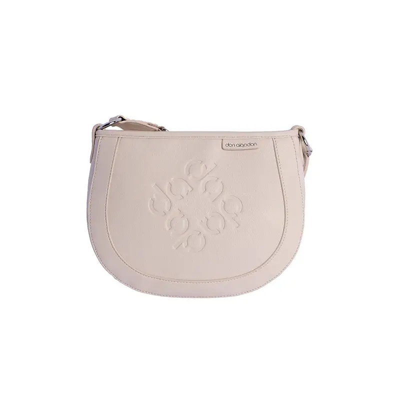 DON ALGODÓN BOLSO BANDOLERA ACOLCHADO BLANCO ROTO - TALLA ÚNICA