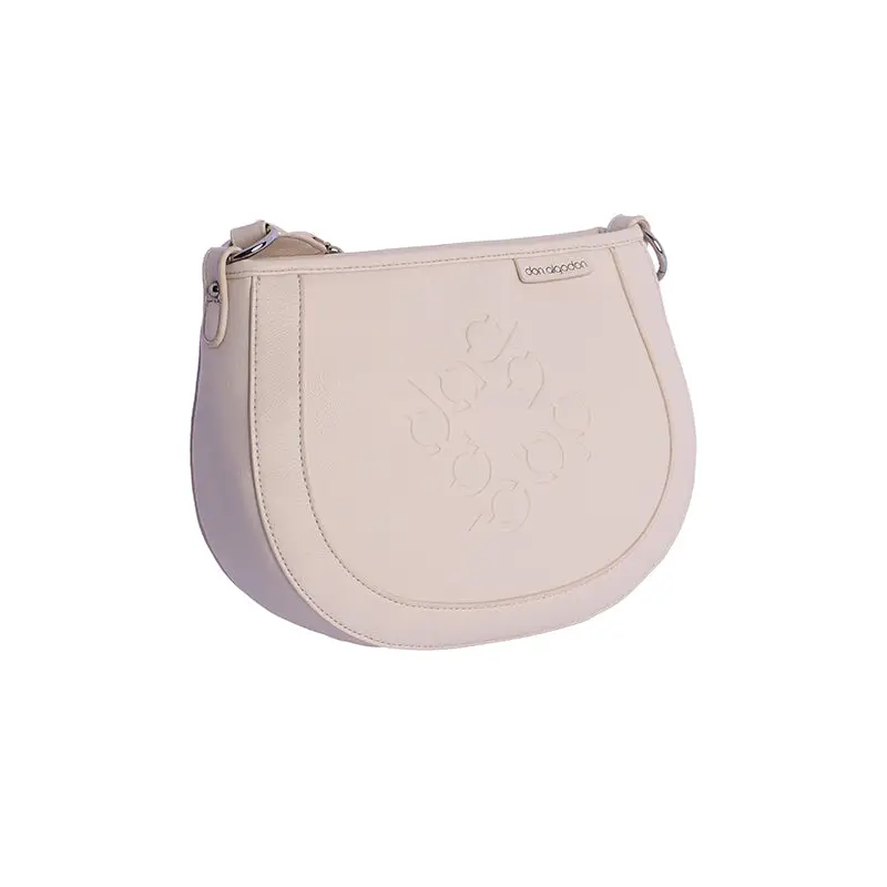DON ALGODÓN BOLSO BANDOLERA ACOLCHADO BLANCO ROTO - TALLA ÚNICA