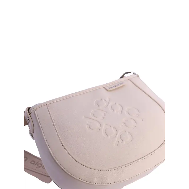 DON ALGODÓN BOLSO BANDOLERA ACOLCHADO BLANCO ROTO - TALLA ÚNICA