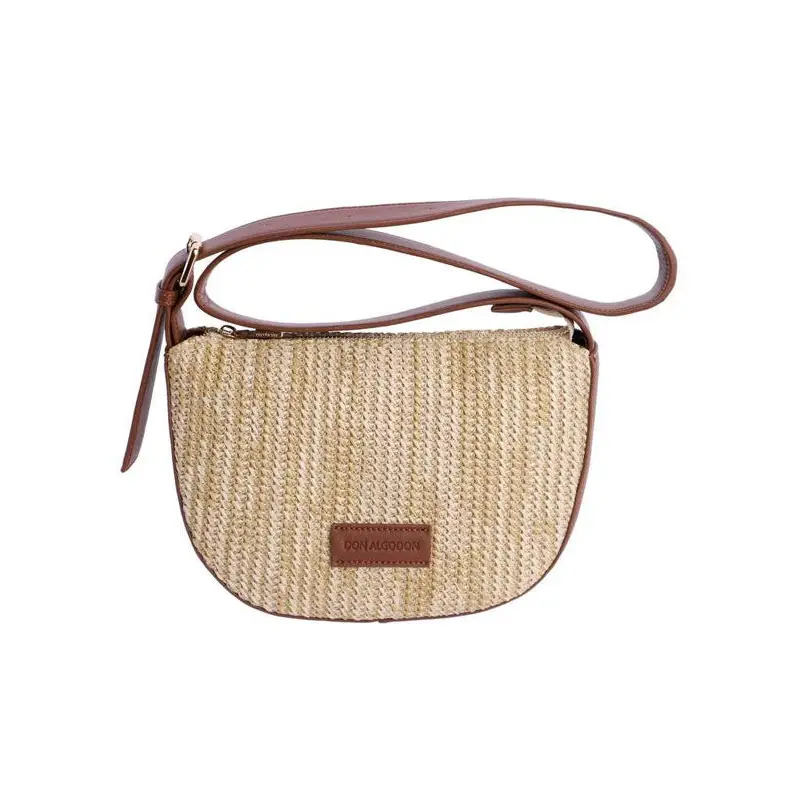 DON ALGODON BOLSO BANDOLERA RAFIA NATURAL - TALLA ÚNICA / SIN c