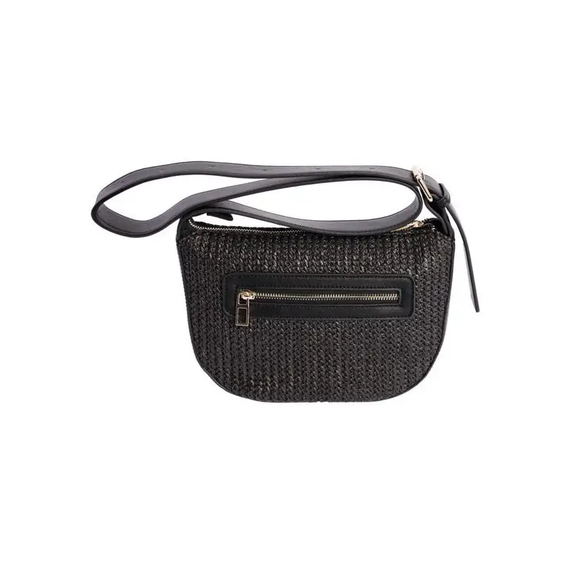 DON ALGODON BOLSO BANDOLERA RAFIA NEGRO - TALLA ÚNICA / SIN c