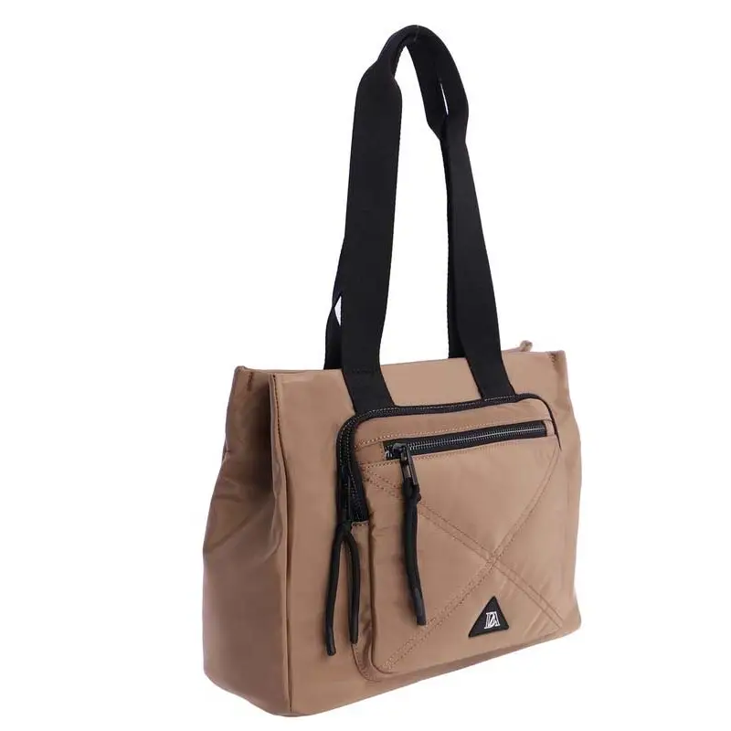 DON ALGODON BOLSO DE HOMBRO CAMEL - 1 - textil