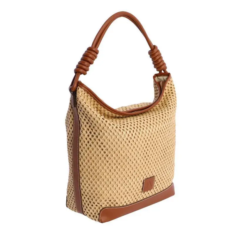 DON ALGODON BOLSO DE HOMBRO CAMEL - TALLA ÚNICA