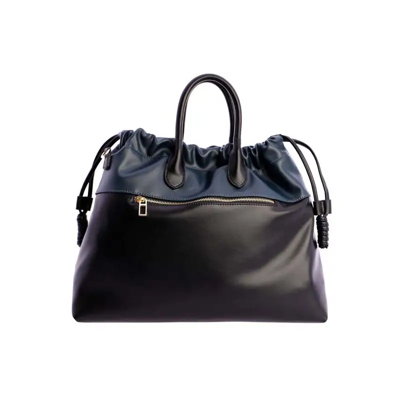 DON ALGODON BOLSO DE MANO C/B NEGRO - 1 - textil