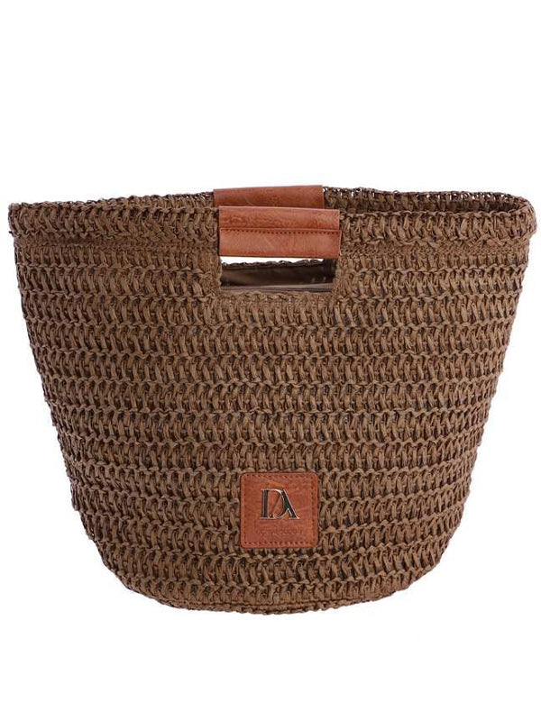 DON ALGODON BOLSO DE RAFIA NATURAL-MARRON