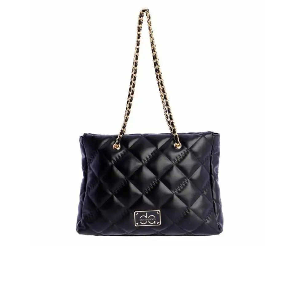 DON ALGODON BOLSO SHOPPER LIVORNO NEGRO - TALLA ÚNICA