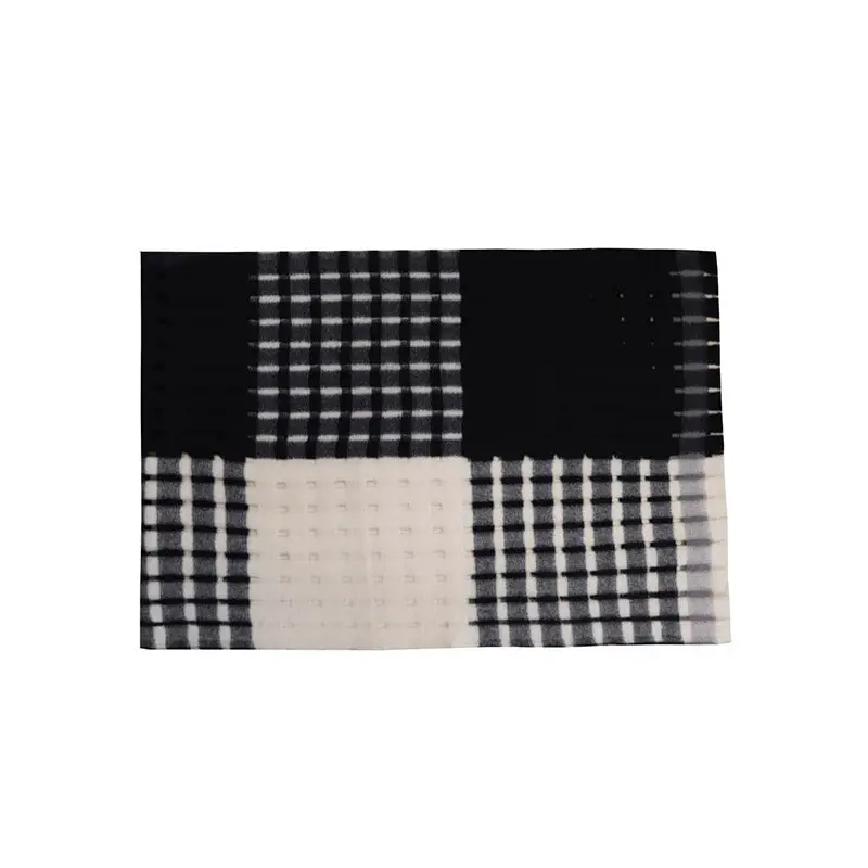 DON ALGODÓN BUFANDA BLANCO Y NEGRO - TALLA ÚNICA