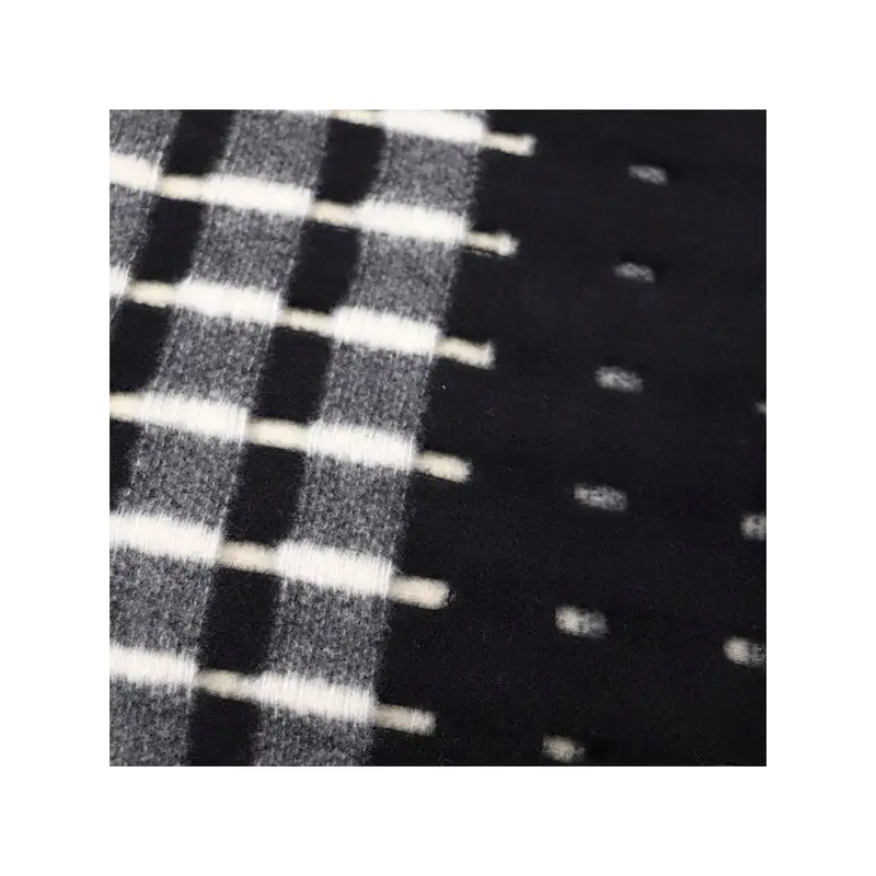 DON ALGODÓN BUFANDA BLANCO Y NEGRO - TALLA ÚNICA