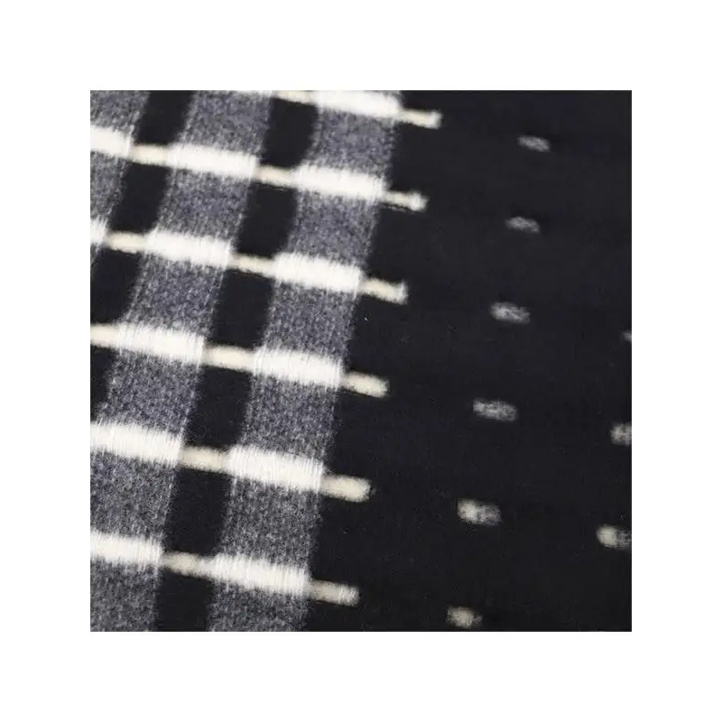 DON ALGODÓN BUFANDA BLANCO Y NEGRO - TALLA ÚNICA