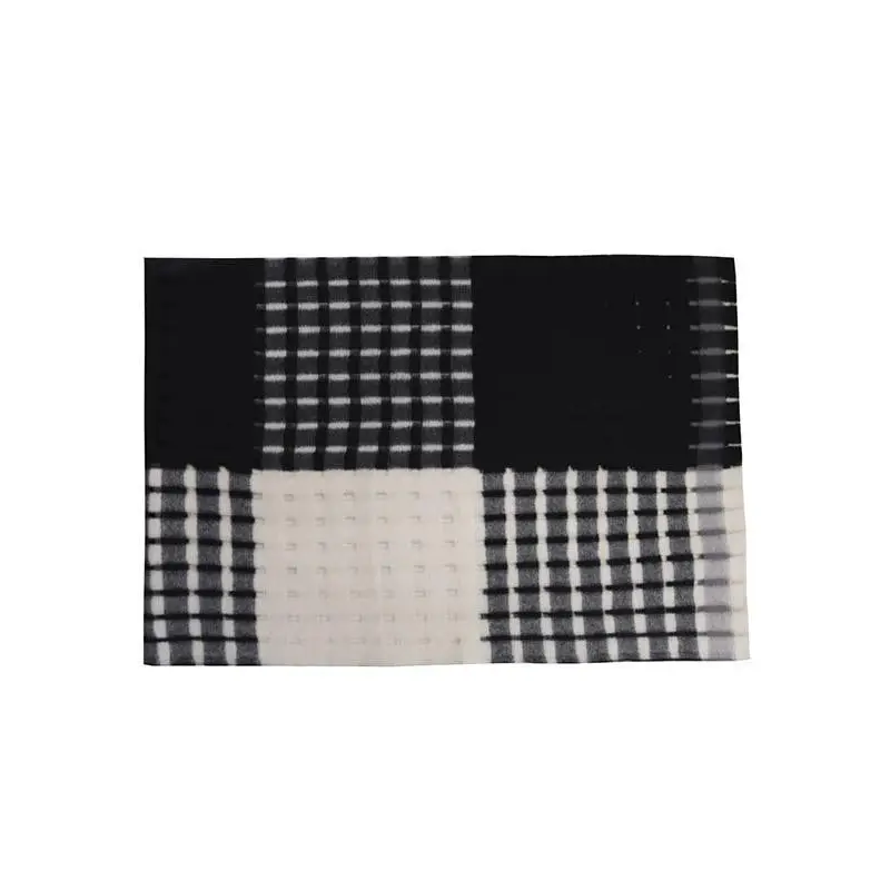 DON ALGODÓN BUFANDA BLANCO Y NEGRO - TALLA ÚNICA