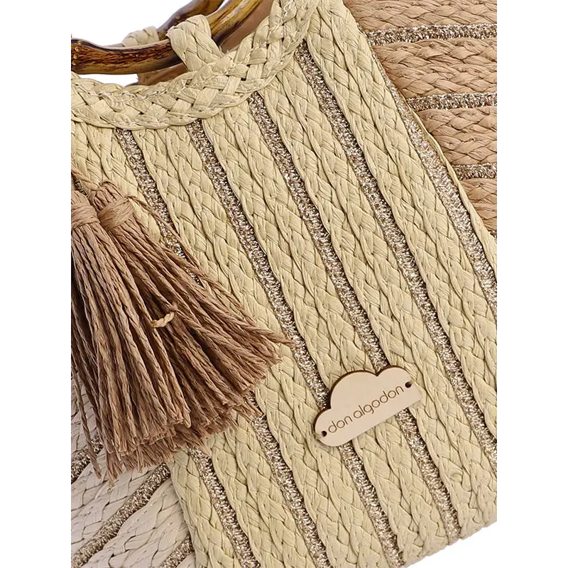 DON ALGODÓN CAPAZO DE MANO DE RAFIA - TALLA ÚNICA