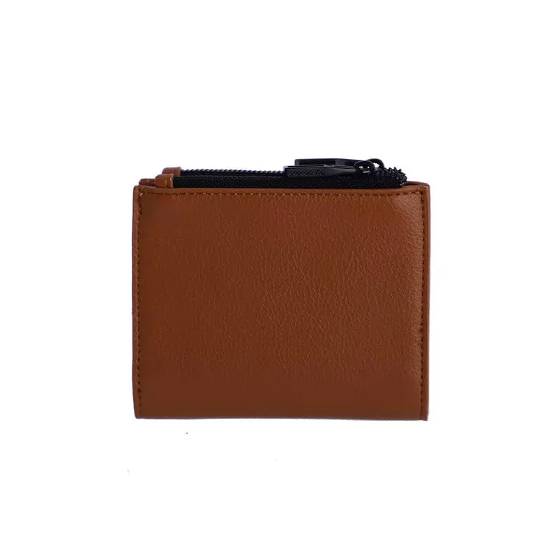 DON ALGODÓN MONEDERO CON CREMALLERA MARRÓN - TALLA ÚNICA