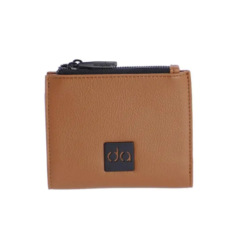 DON ALGODÓN MONEDERO CON CREMALLERA MARRÓN - TALLA ÚNICA