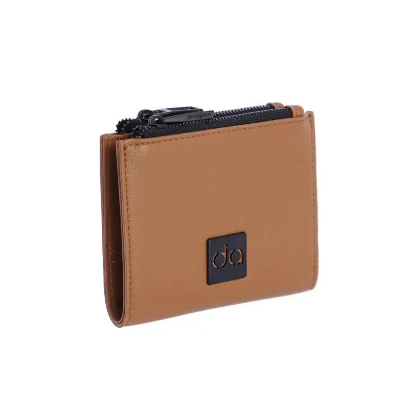 DON ALGODÓN MONEDERO CON CREMALLERA MARRÓN - TALLA ÚNICA