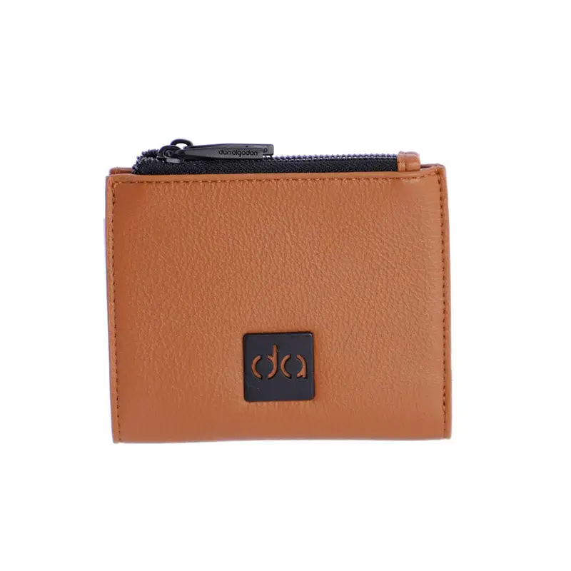 DON ALGODÓN MONEDERO CON CREMALLERA MARRÓN - TALLA ÚNICA